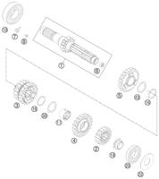 TRANSMISSION I - MAIN SHAFT