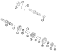 TRANSMISSION I - MAIN SHAFT