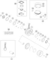 CRANKSHAFT, PISTON