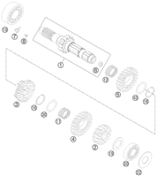 TRANSMISSION I - MAIN SHAFT