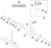 CRANKSHAFT, PISTON