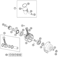 CRANKSHAFT, PISTON