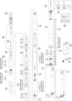 FRONT FORK DISASSEMBLED