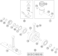 CRANKSHAFT, PISTON