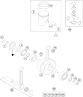 CRANKSHAFT, PISTON