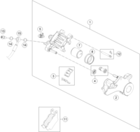 REAR BRAKE CALIPER