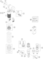 SHOCK ABSORBER DISASSEMBLED