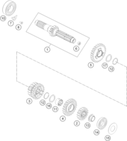 TRANSMISSION I - MAIN SHAFT