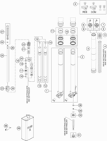 FRONT FORK DISASSEMBLED