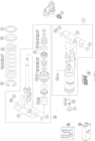 SHOCK ABSORBER DISASSEMBLED