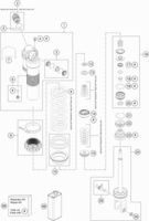 SHOCK ABSORBER DISASSEMBLED