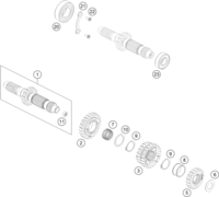 TRANSMISSION I - MAIN SHAFT