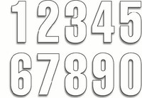 STARTNUMBERS "1" WHITE